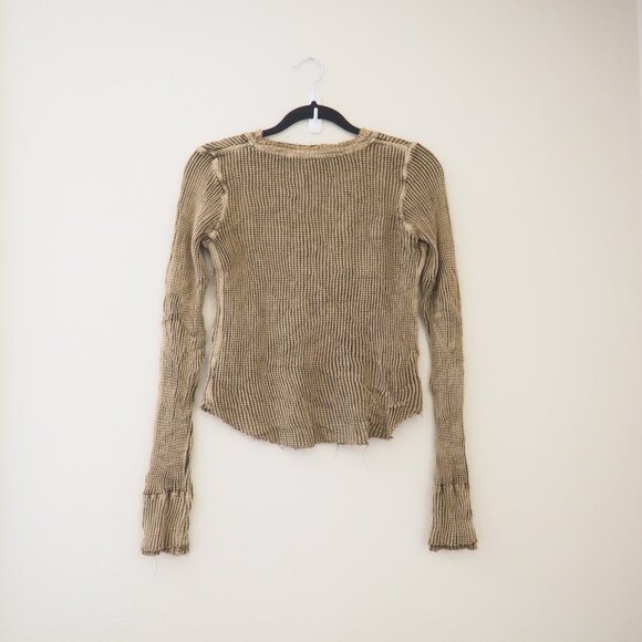 FP One Free People Colt Long Sleeve V-Neck Thermal sz S - Picture 6 of 6